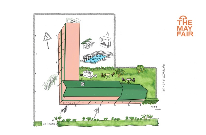 sitemap of updated hotel layout